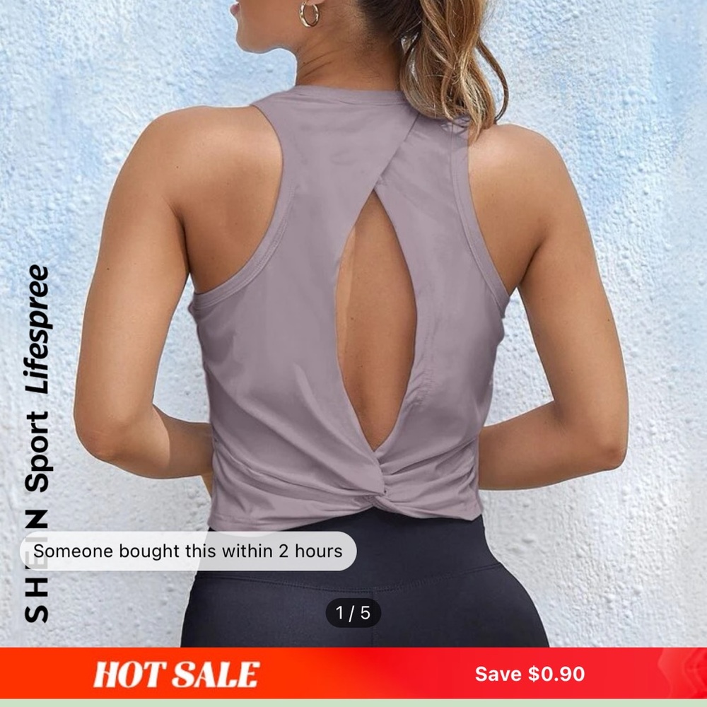 SHEIN workout top - brand new
